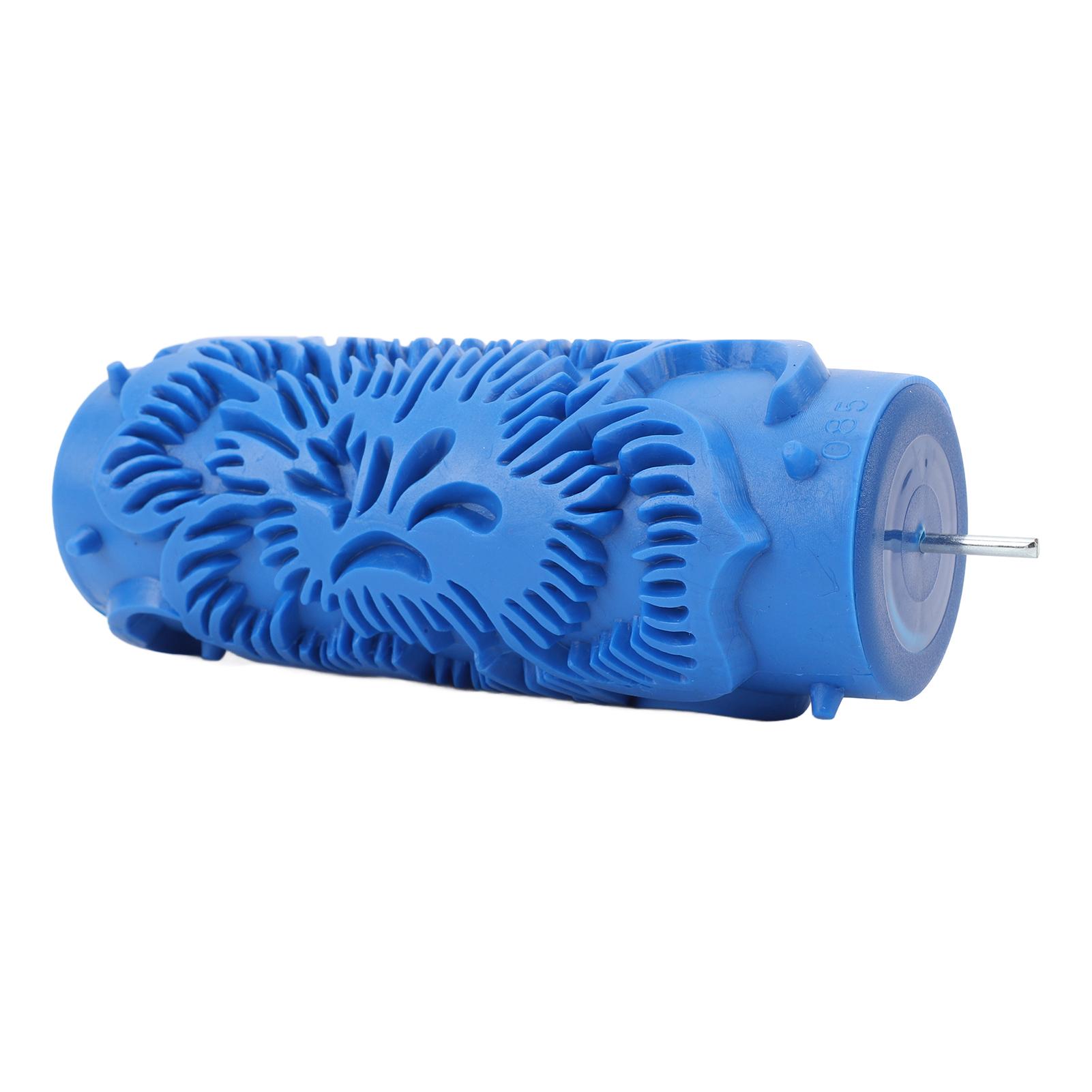 

5-дюймовый узорный малярный валик Инструмент для художественной росписи Многоразовый Моющийся Текстурный Резиновый Валик для Стен