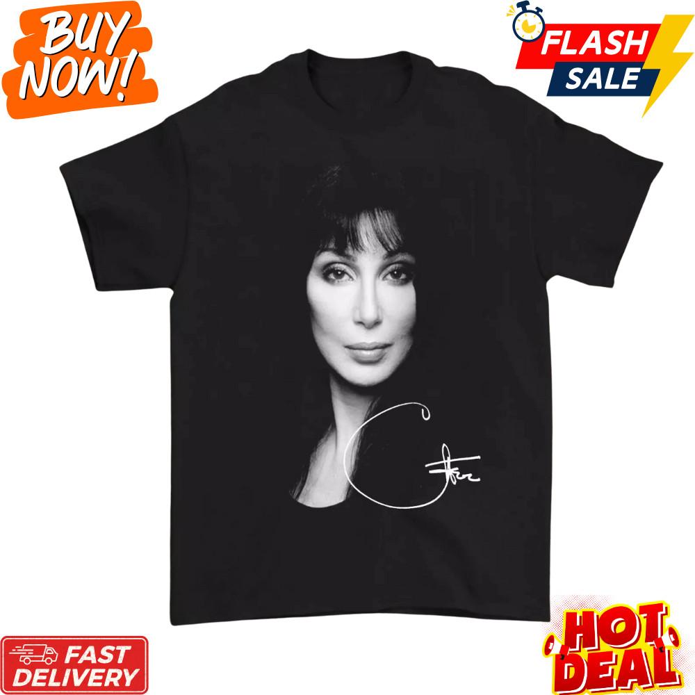 

Hot Sale Inspired Cher Signature Cotton Unisex T Shirt S to 5XL Gift For Fans Unisex T-Shirt S
