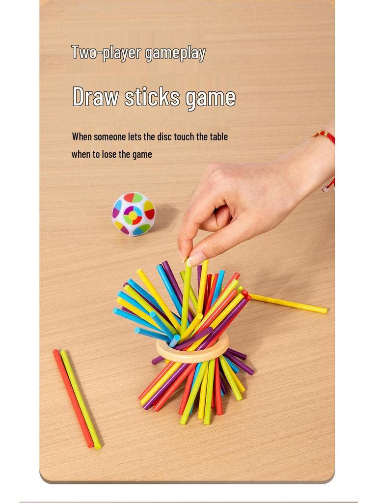 Wooden Pick-Up Sticks Educational Toy for Parent-Child Interaction and Early Education