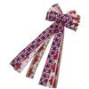 Independence Day Bowknot 11.8x27.6in Vibrant Colors Fadeless Durable Widely Used Patriotic Bowknot for 4th of July