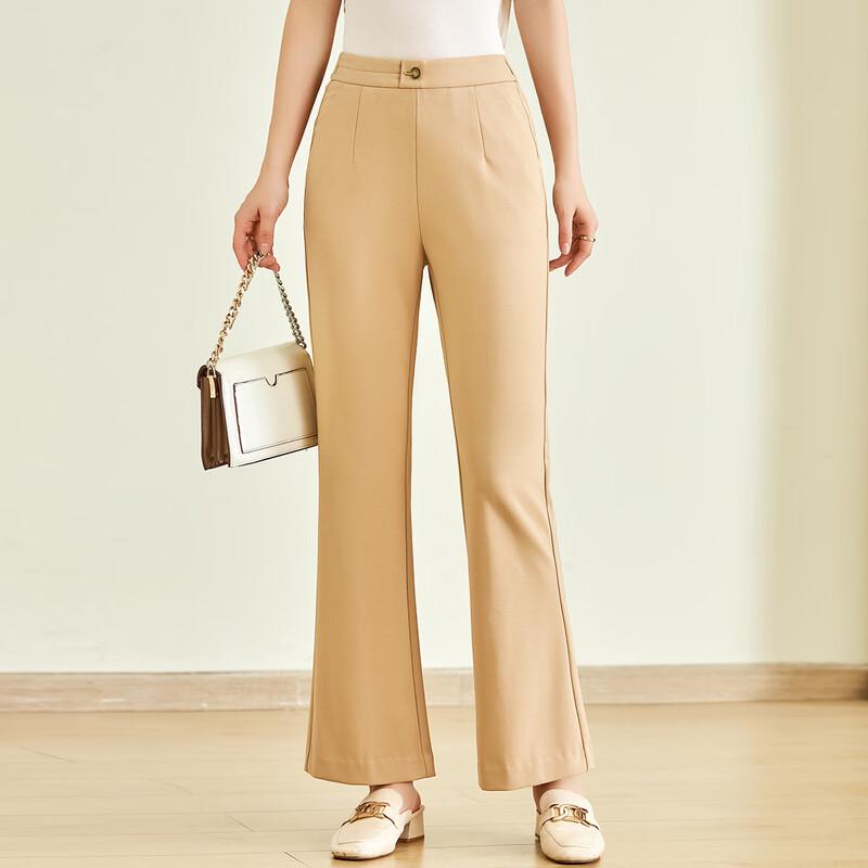 Simple Fox Women's High-Waist Micro Flared Summer Casual Pants