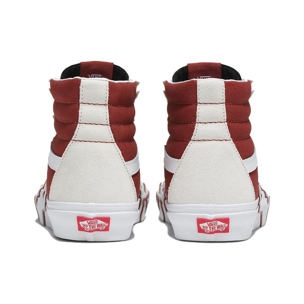 Vans Sk8-Hi Flame - White Tawny Port Unisex Sneakers Red True-White VN0005UJZHG