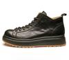 Bo Wei Leather Black High-Top Martin Boots Men'S British Trend Versatile Leather Shoes Handsome Tooling Chelsea Boots