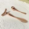 2Pcs Eye Massagers Improve Contours Safe Zinc Alloy T-shaped Facial Rollers for Gift QinHai