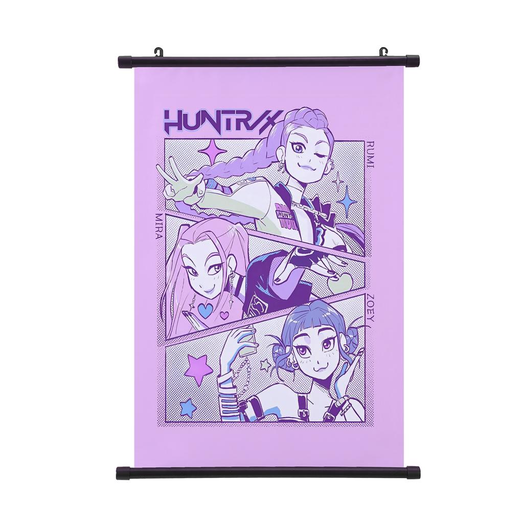 KPop Łowcy Demonów Plakat Obraz do Zawieszenia Huntrix Girl Zoey Rumi Mira Saja Chłopcy Kpop Wystrój Domu Plakat Zwój Ścienny