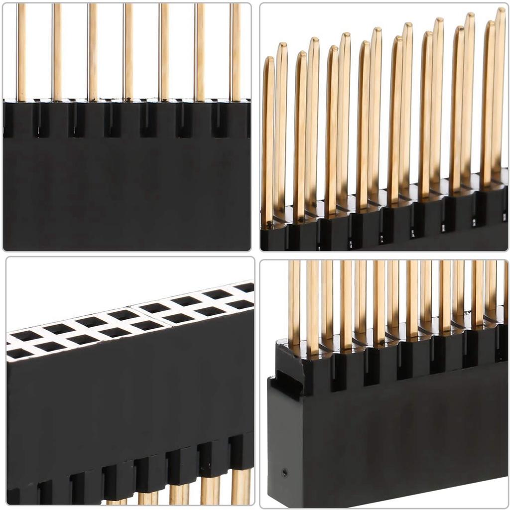 ABBY-24PCS,2X20(40 Pin) Extra Tall Female 0.1 Inch Pitch Stacking Header For Raspberry Pi A+/B+/Pi 2/Pi 3 Extra Tall Header
