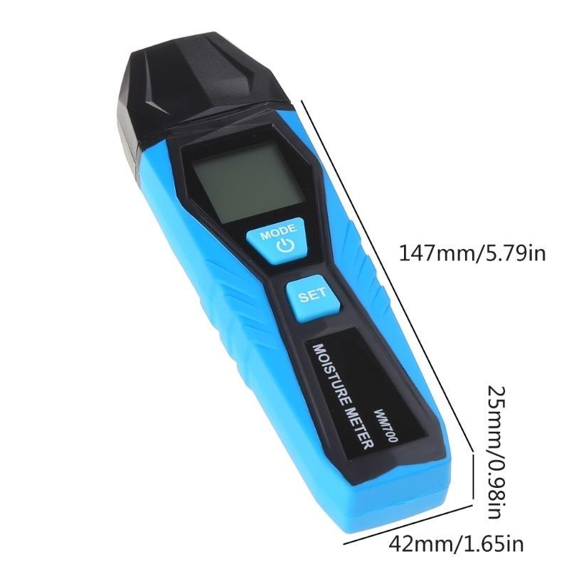 Digital Moisture Detector Meter Tester Temperature & Humidity Testing Water Leak Detector Moisture Tester Pin