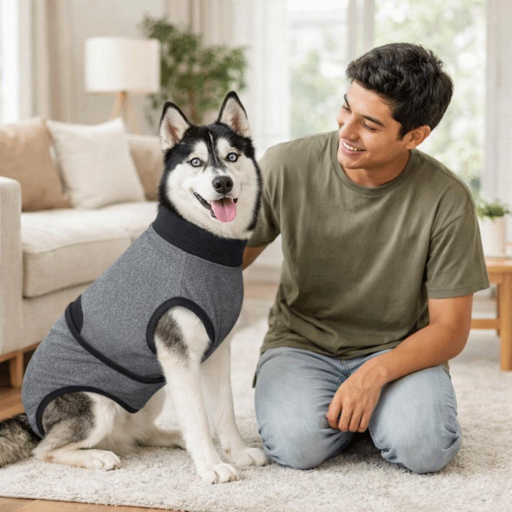 Elastic Dog Recovery Suit Breathable Pet Sterilization Suit Dog Physiological Pants  Weaning Period