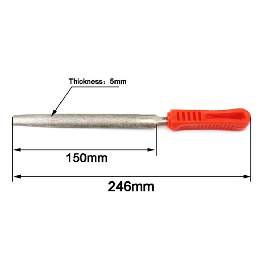 6inch Diamond Files Flat Flat/Half Round/Round/Triangle Half Round Needle File Round 150mm/6inch Variety Of Head