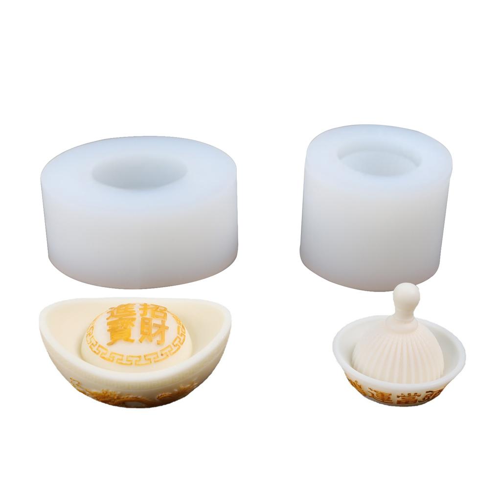 Geometric Candle Mold Silicone Mold for Candle Making Reusable Candle Resin Epoxy Mould Casting Molds DIY Silicone Mould