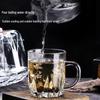 High-Temperature Resistant Glassware Set: Water, Drinking, Tea Cups with Handles and Beer Glasses for Home and Entertaining