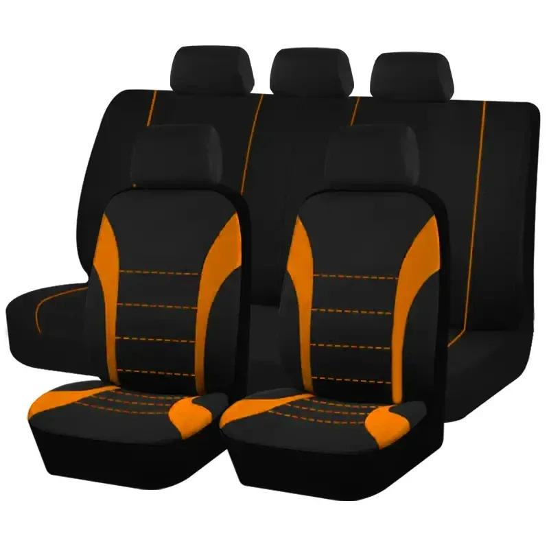 Four Season Universal Car  Front/Rear Seat Cover Polyester Fabric Protect Seat Covers Safe Truck Van SUV Seat Protecto Accessory