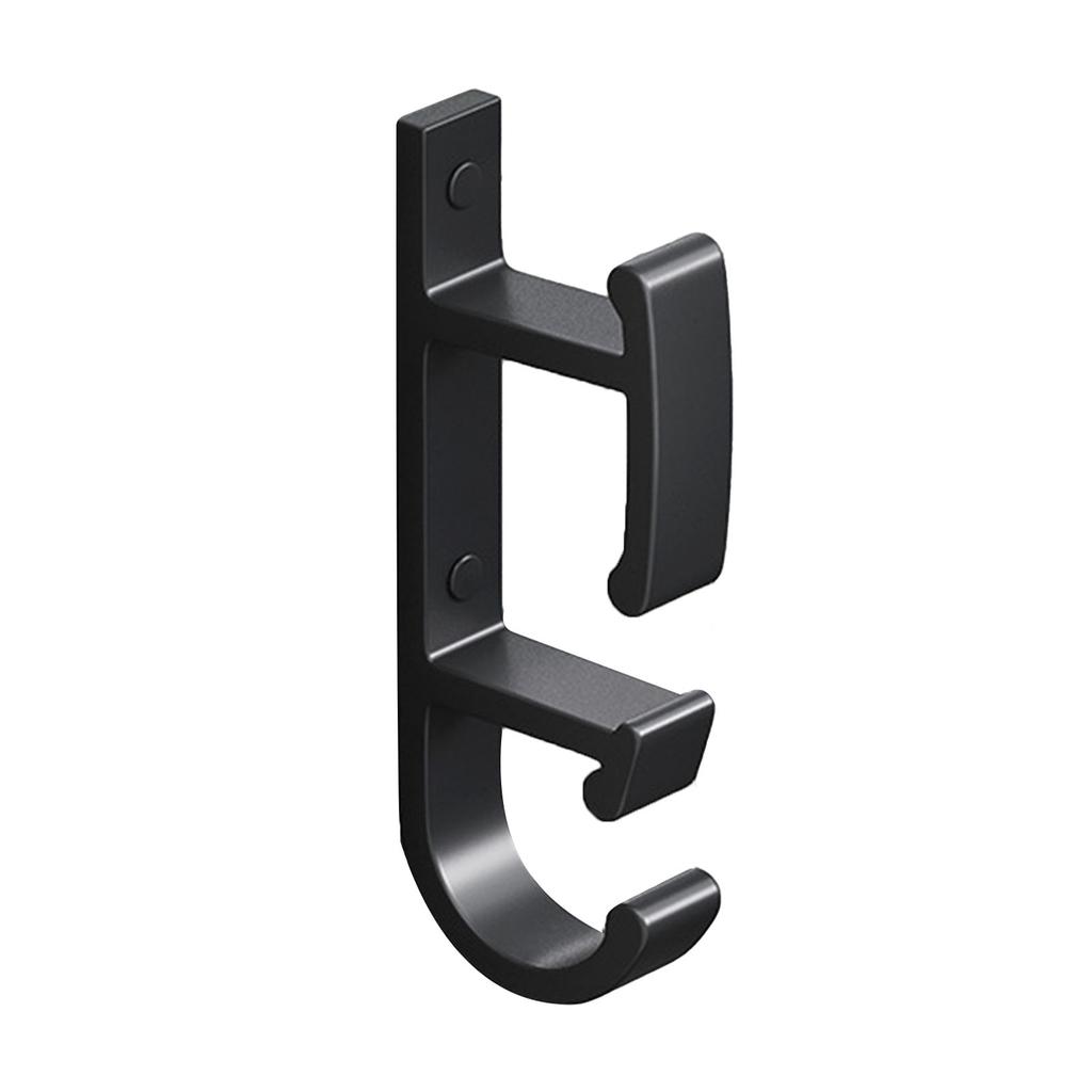 Washbasin Hook Wall Mounted Basin Rack No Punching Adhesive Bathroom Storage Rack Double Large Black