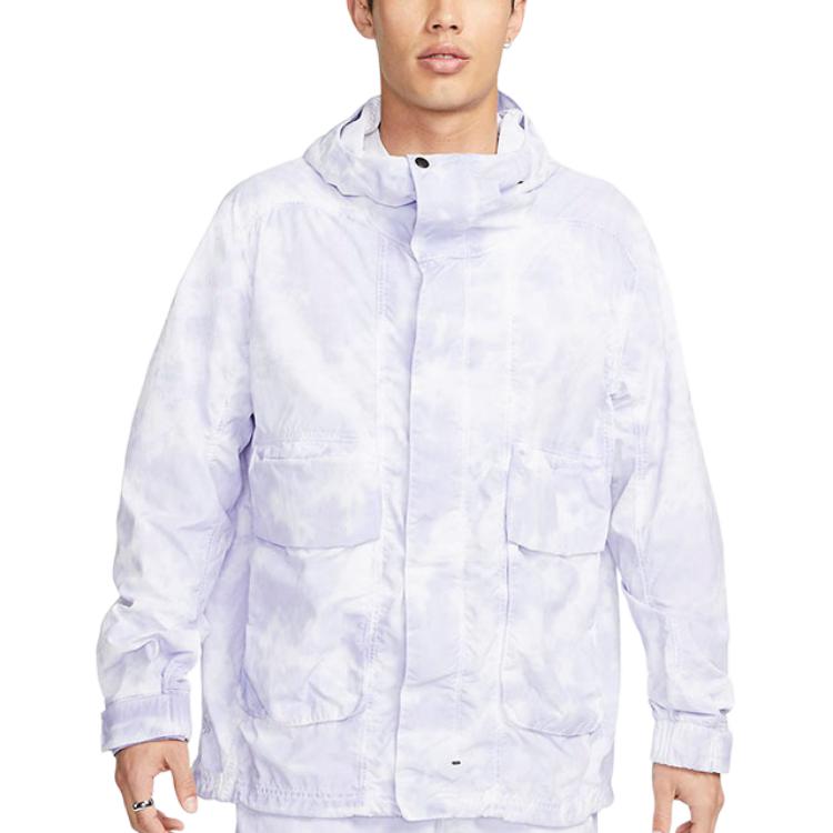 Nike Sportruházat Tech Pack Szőtt Kapucnis Dzseki (Ázsia Méretezés) Indigo Haze Férfi Streetwear DX0218-519