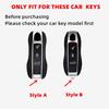 TPU Car Remote Key Cover Case Holder shell Chain Protector Fob For Porsche Taycan Panamera Macan Cayenne Hybird 718 911 Boxster