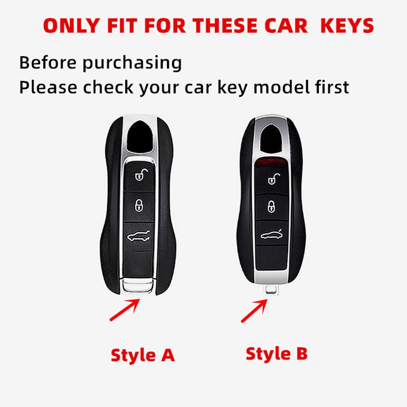 TPU Car Remote Key Cover Case Holder shell Chain Protector Fob For Porsche Taycan Panamera Macan Cayenne Hybird 718 911 Boxster