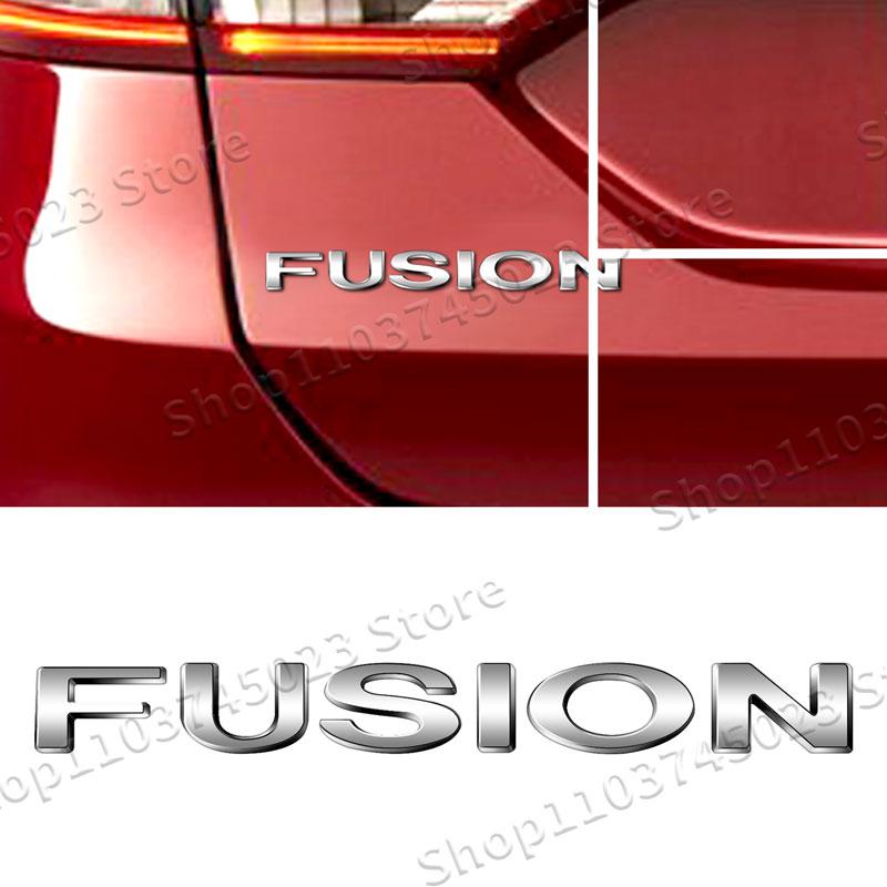 Auto Accessories Letter Emblem 3D Rear Trunk Fender ABS Plastic Silver/Black Badge Decals For Ford Fusion Logo Car Styling