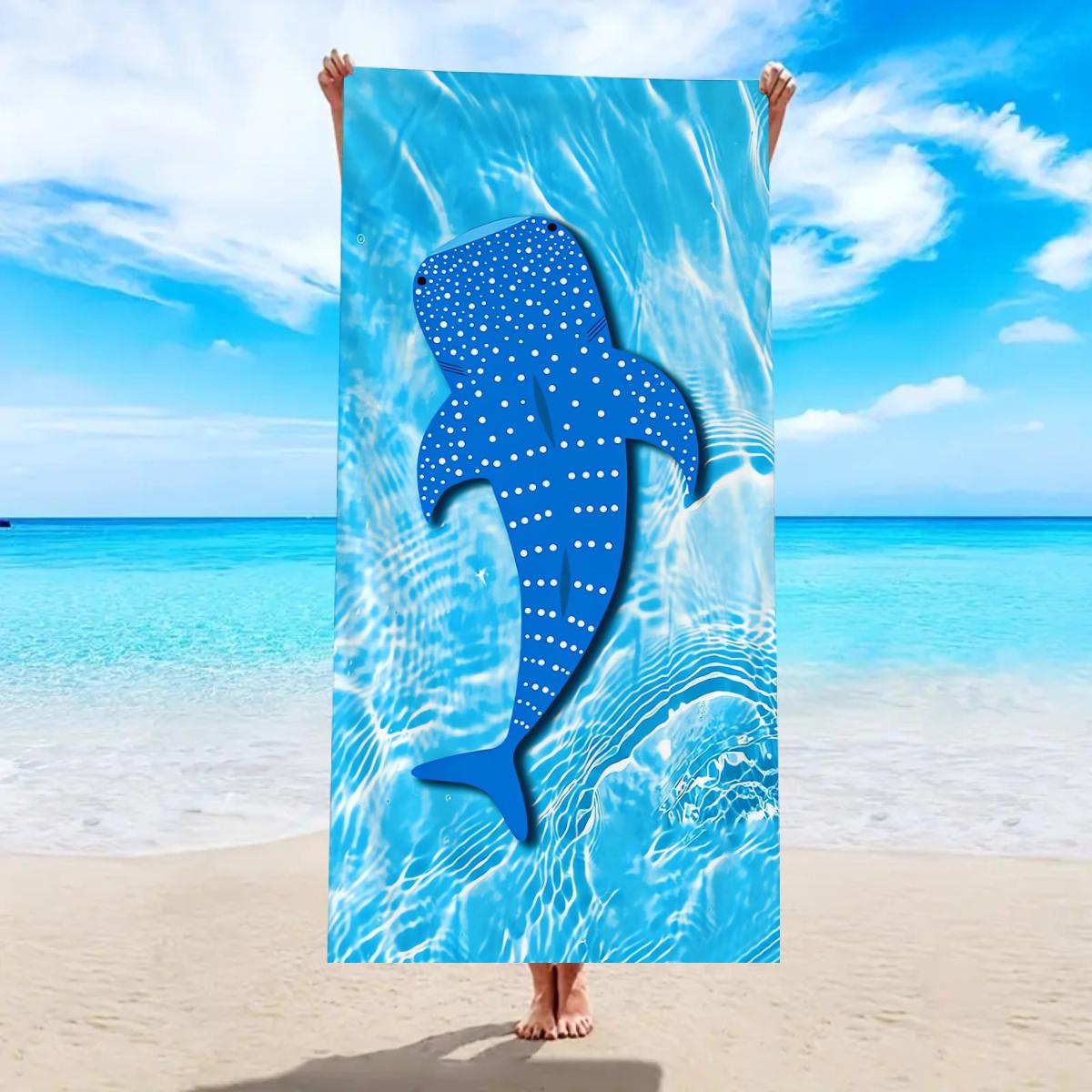 

Animal Printed Beach Towel Microfiber Quick Drying Soft and Absorbent Outdoor Swimming Bath Towel Travel Sport Blanket W30*H60(CM)