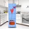 Refrigerator Wallpaper Vinyl Sticker Self-adhesive Fridge Door Cover Decal Landscape Flower Cat Cartoon Art Mural Kitchen Wardrobe Renovation Poster
