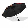 1pc Starry Night Rose Automatic Folding Umbrella, Portable 3-Fold Design with Iron Frame, Perfect for Outdoor Use, Festive Gifts, Travel, Daily U