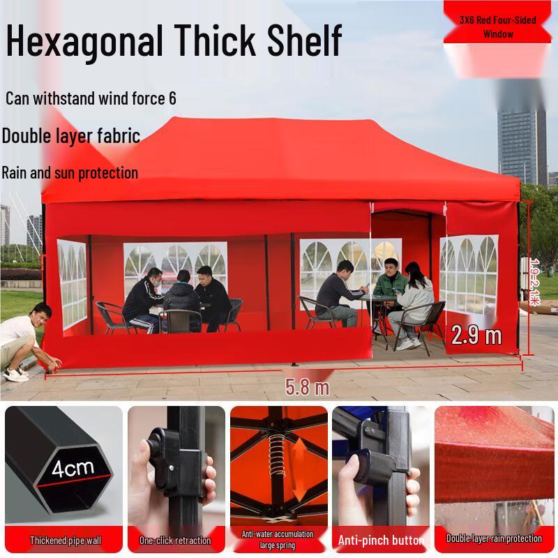 Outdoor Retractable Canopy Tent with Walls