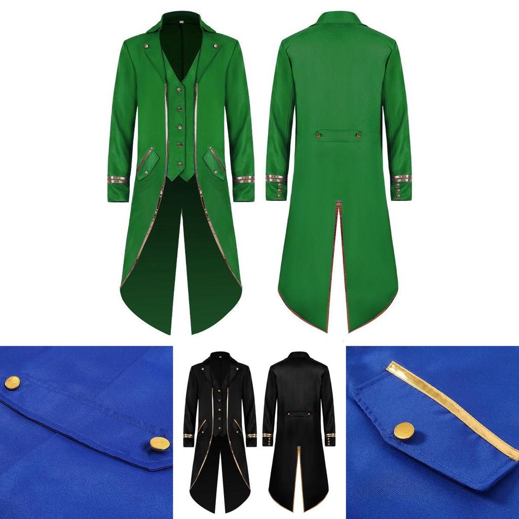 Elegant Steampunk Long Tailcoat Tuxedo For Halloween