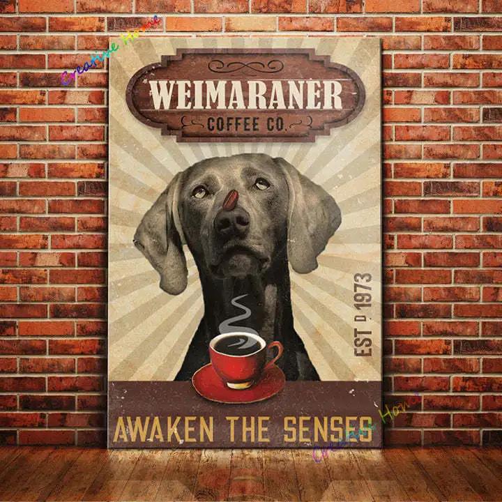 

Funny Weimaraner Bath Soap Art Poster Metal Plaque Tin Sign for Farmhouse Home Bathroom Man Cave Vintage Art Wall Decor 8x12 In 20x30cm