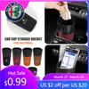 For Alfa Romeo Suede Car Trash Bin Storage Box Waterproof Trash Can For Alfa Romeo 159 Giulietta Giulia 147 Mito 156 159 166 GT