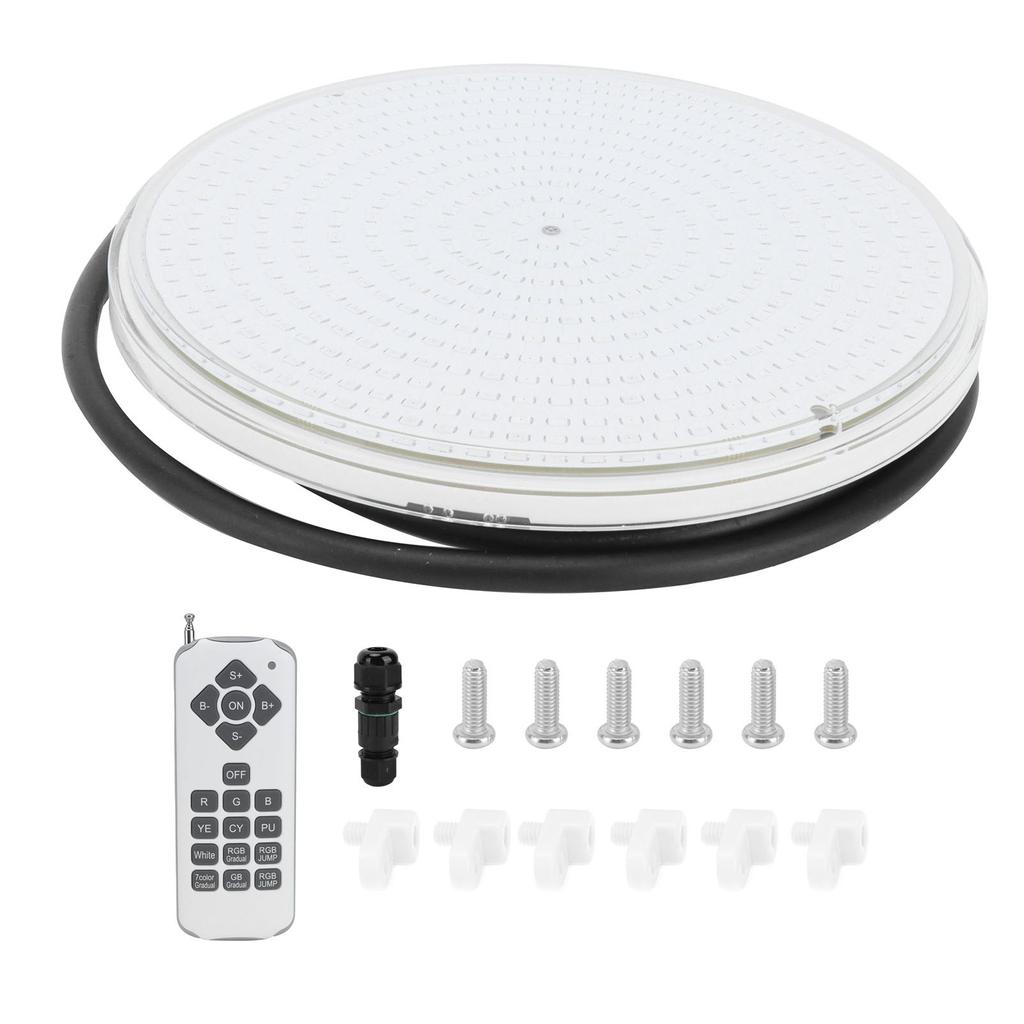 Colorful Swimming Pool Light IP68 Waterproof Underwater Lamp Replacement for PAR56 Light25W 2500LM