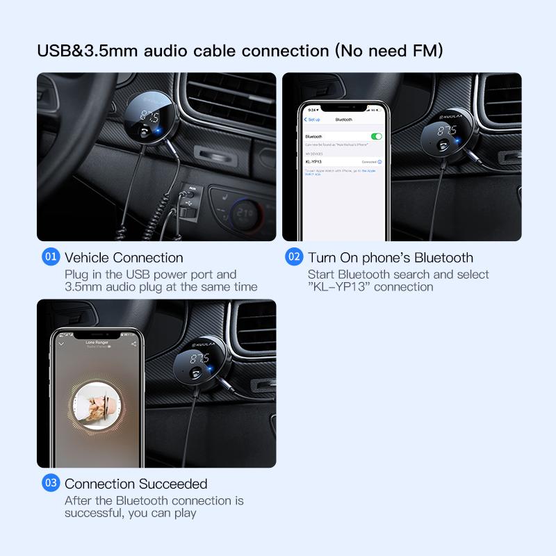 Buy KUULAA Bluetooth Car Kit FM 