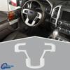 Steering Wheel Panel Frame Trim Cover for Ford Bronco +Accessories White ABS