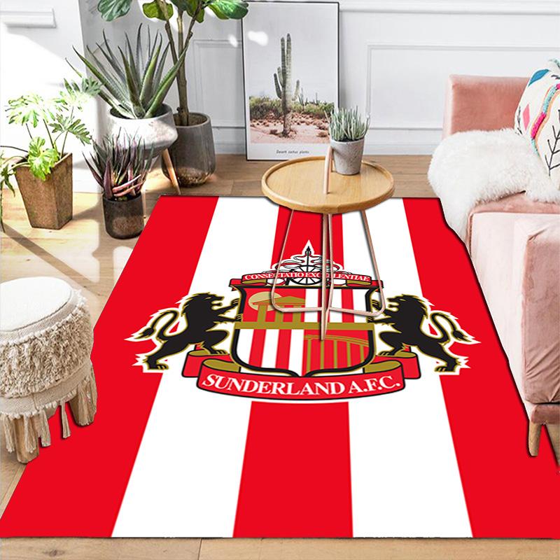 Sunderland Pattern Rug Floor Mat for Living Room or Bedroom Soft and Comfortable Carpet a Gift for Birthday and Holiday.