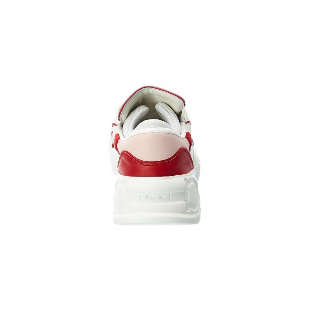 Ferragamo Salvatore Ferragamo Nilu Leather Sneaker White