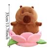 Simulation Capybara Plush Toy Cartoon Capibara Fluffty Doll Kawaii Capybara Plush  Christmas Toy