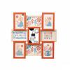 Multicolor Photo Frame - Gift Decor - 411408B - Metal - MDF Wood - 6 Pieces - 47.5x47.5x26.5 Cm - 8.3 Kg