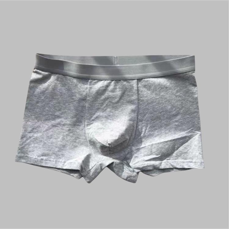 Pure Cotton Men's Loose Breathable Antibacterial Boxer Briefs - Trendy Fashion Sports Underwear for Youth Students