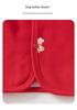 Girls' Red Festive New Year Sleeveless Vest - Spring/Autumn Infant Cape Jacket