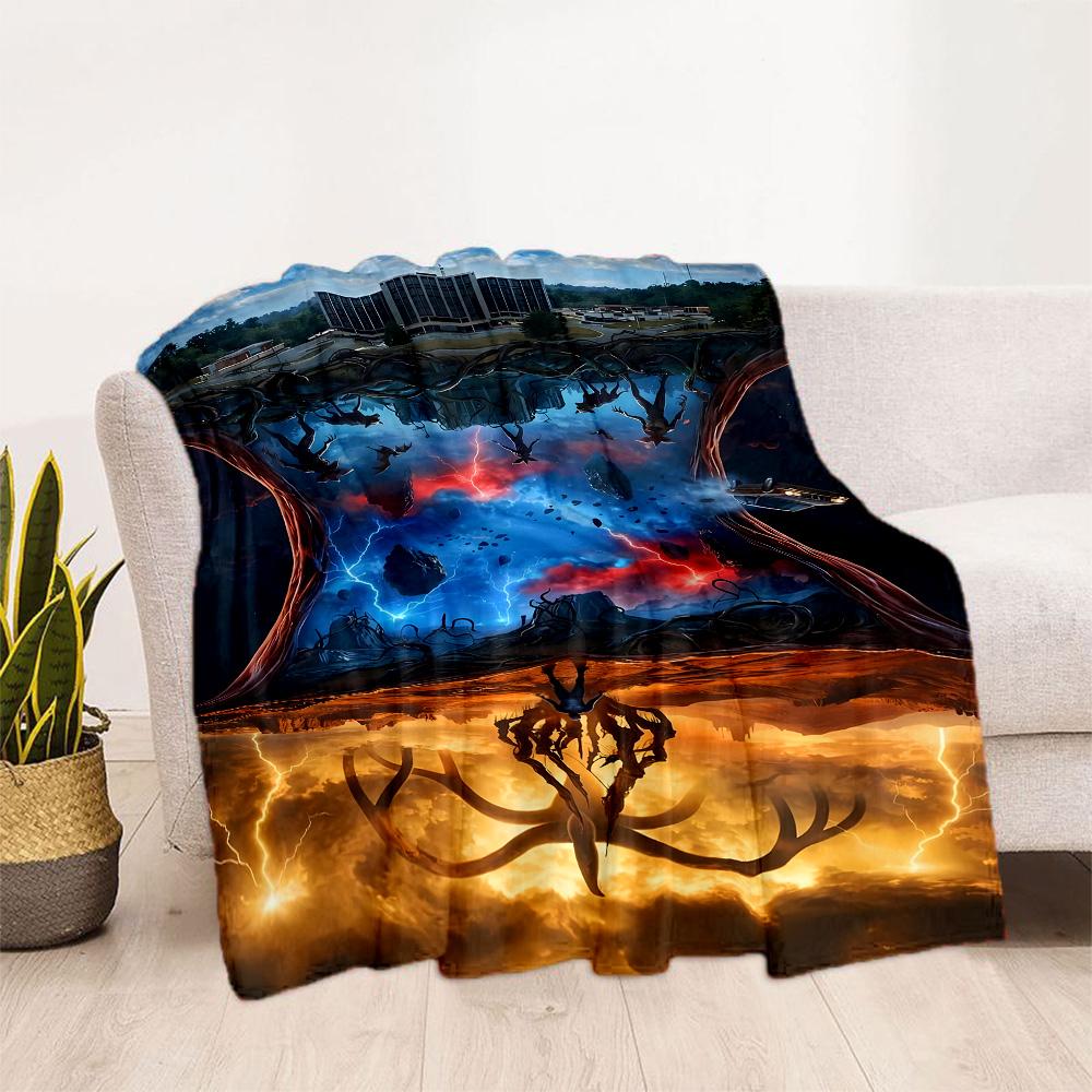 Stranger Things Mashup Suitable Blanket for Offices, Travel, Living Rooms Also a Good Gift for Friends and Family Suitable for All Seasons.