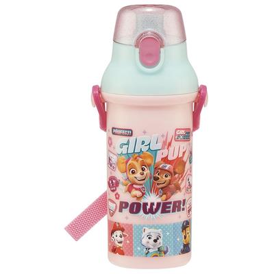 Skater Plastic Water Bottle 480ml One Push Antibacterial Child Friendly Lightweight Antibacterial Treatment Made In Japan Paw Patrol GIRL PUP Girl