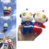 Cute Cartoon Ultraman Plush Keychain Mini Soft Toy Keyring Bag Accessory