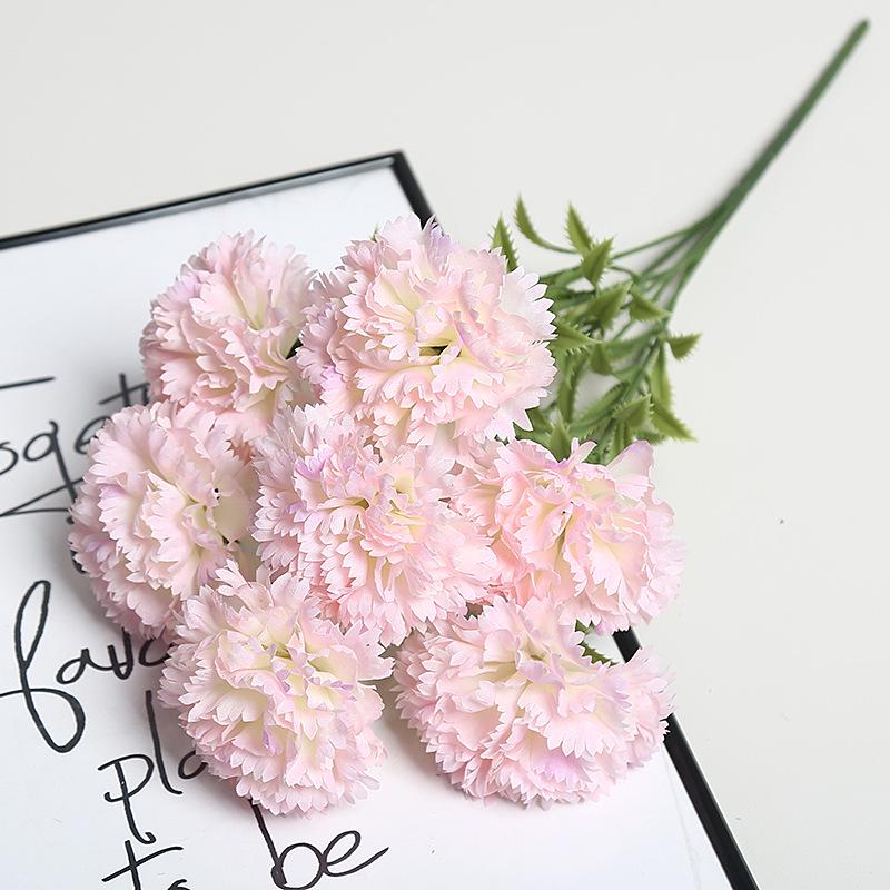 High-End Artificial Carnation Bouquet for Weddings and Home Decor