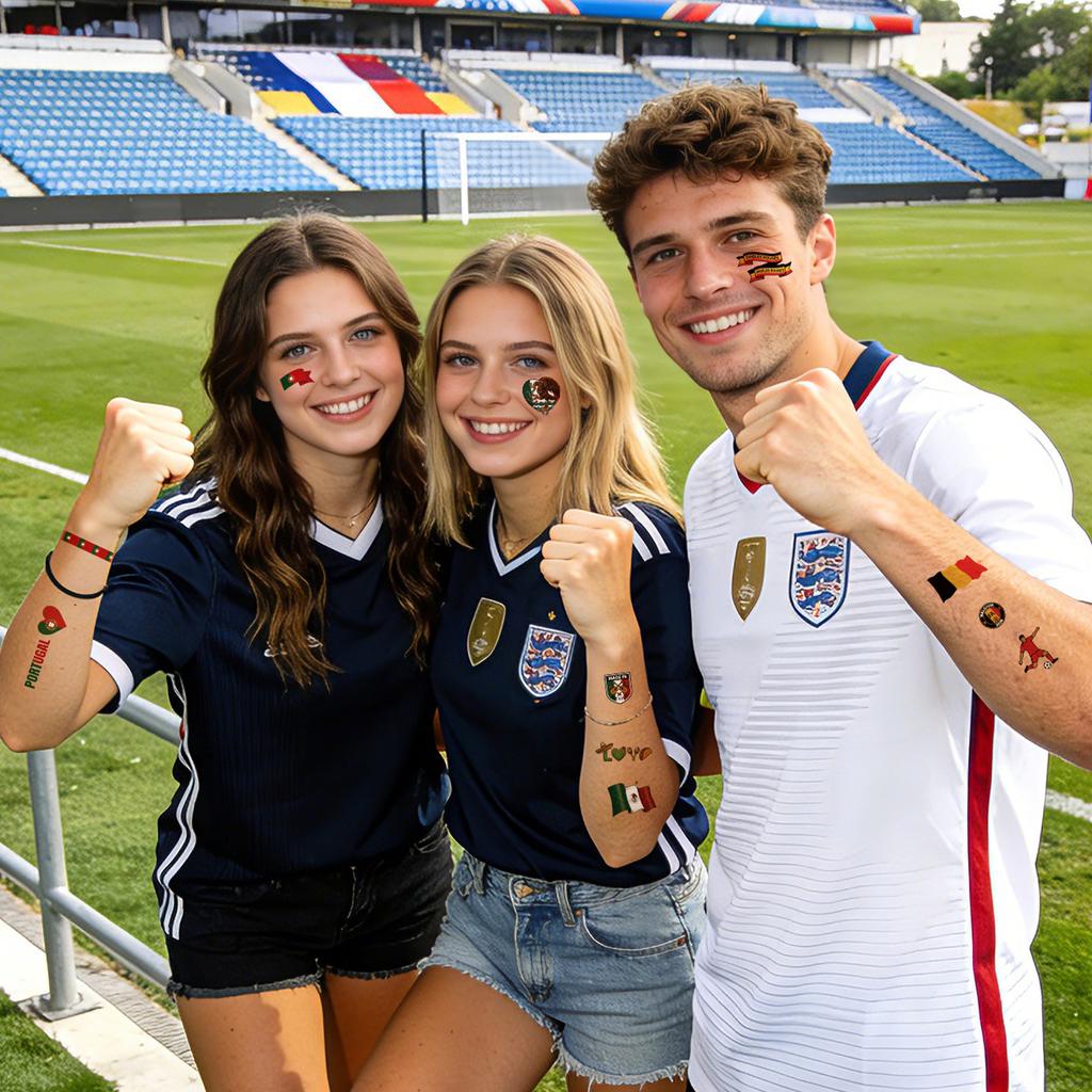 US-Canada-Mexico World Cup Flag Tattoo Sticker Face Sticker Football Game Tattoo Sticker
