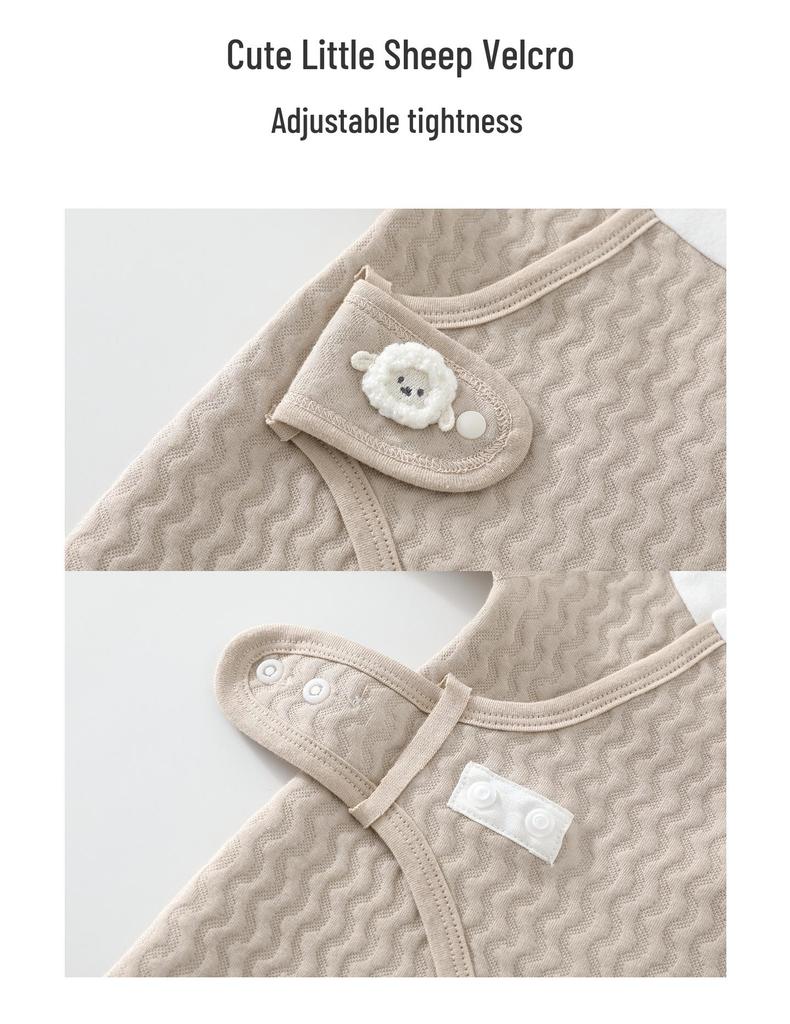 Newborn Butterfly Tagless Warm Jumpsuit, 3-Layer, Asymmetrical Snap-Up, 0-6 Months
