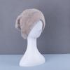 Rabbit hair Beanies hat for women autumn and winter plush cute head cap cold resistant warm furry hat