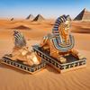 Ancient Egypt Sphinx Pharaoh Ornament Resin Statue Handicraft Souvenir Gift Museum Mysterious Mummy Decoration
