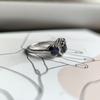Серебряное кольцо с натуральным сапфиром 1.775ct, вес изделия 2,84 гр (2194743)