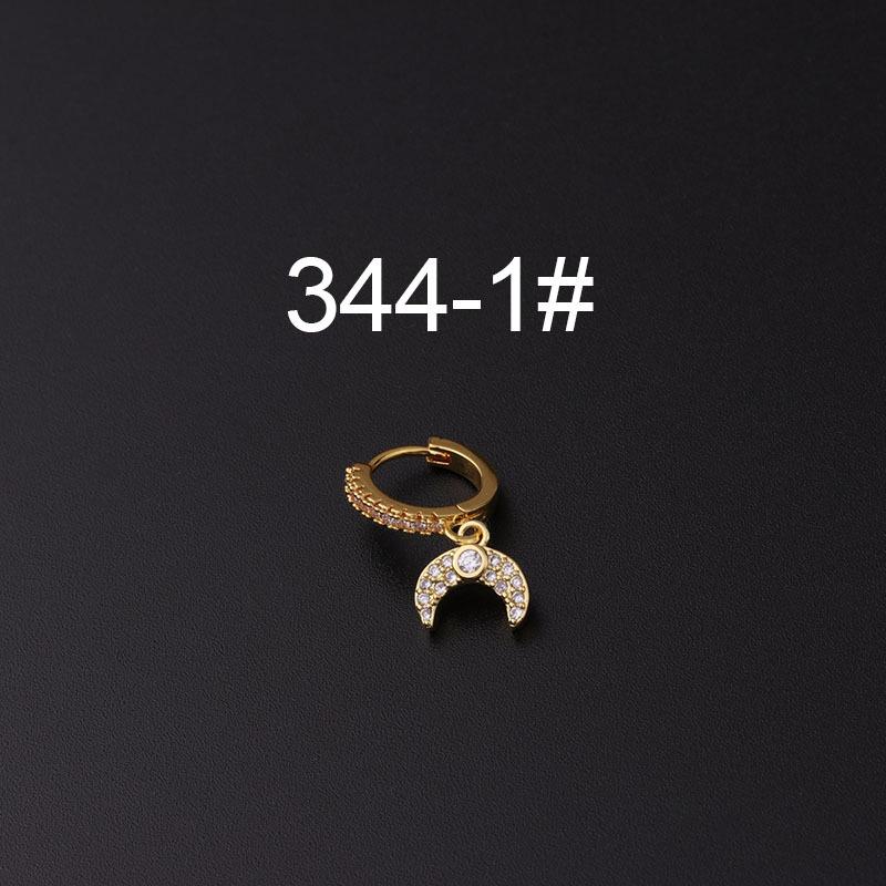 Micro-Pavé Zircon Irregular Ear Cuff Earrings