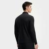 Fila Fitness Simple Fashion Sports Casual Versatile Knitted Long Sleeve T-Shirt Men Tops Deep-Black A11M541203FBK