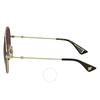 Gucci Grey Gradient Round Ladies Sunglasses Gg0061s 001 56