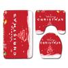 Christmas Bathroom Floor Mat Toilet Three-Piece Set